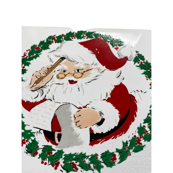 Vintage 1981 JASCO Ceramic Tile Trivet Vintage Santa Ceramic Tile Holiday Decor - Picture 1 of 7